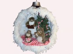 3 marmottes dans une boule de Noël